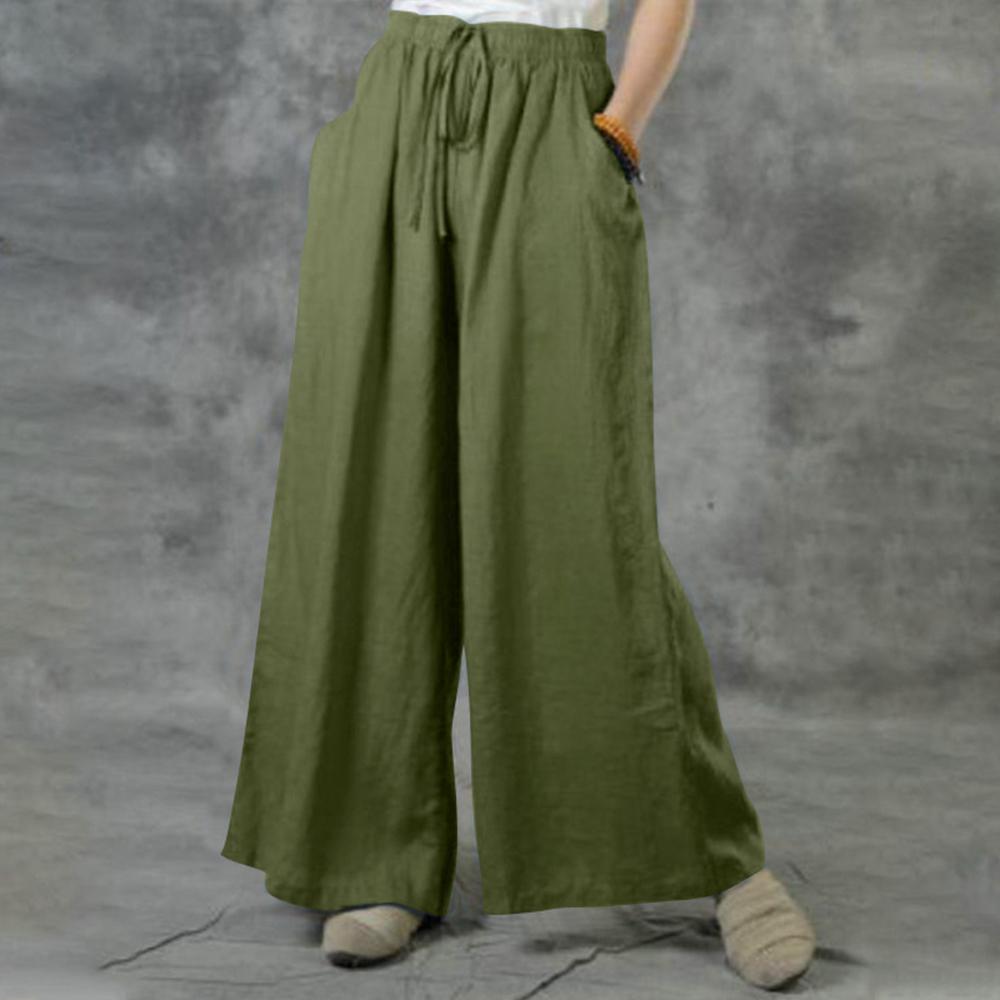 3XL 5XL Plus Size High Waist Long Pants for Women Clothing 2024 Summer Solid Casual Wide Leg Trousers Fashion Korean Female PANT