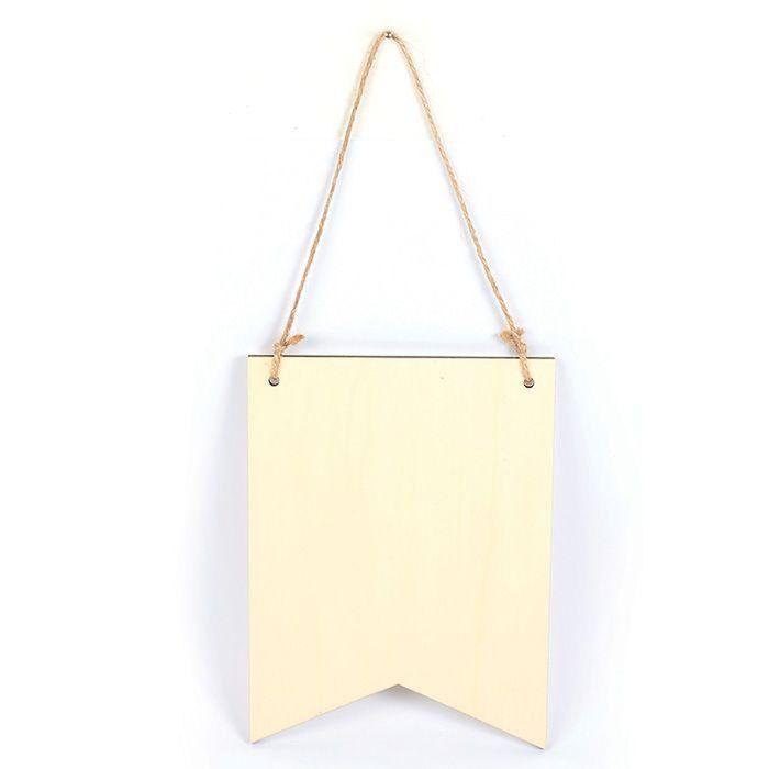 3 Wooden Pennant Hangers 20 X 15 Cm - 2 Spikes