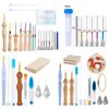 Embroidery Kit Punch Needle Stitching Tool Magic Embroidery Needle Pen Weaving Tool Knitting Sewing Tools for DIY Carpet Hook