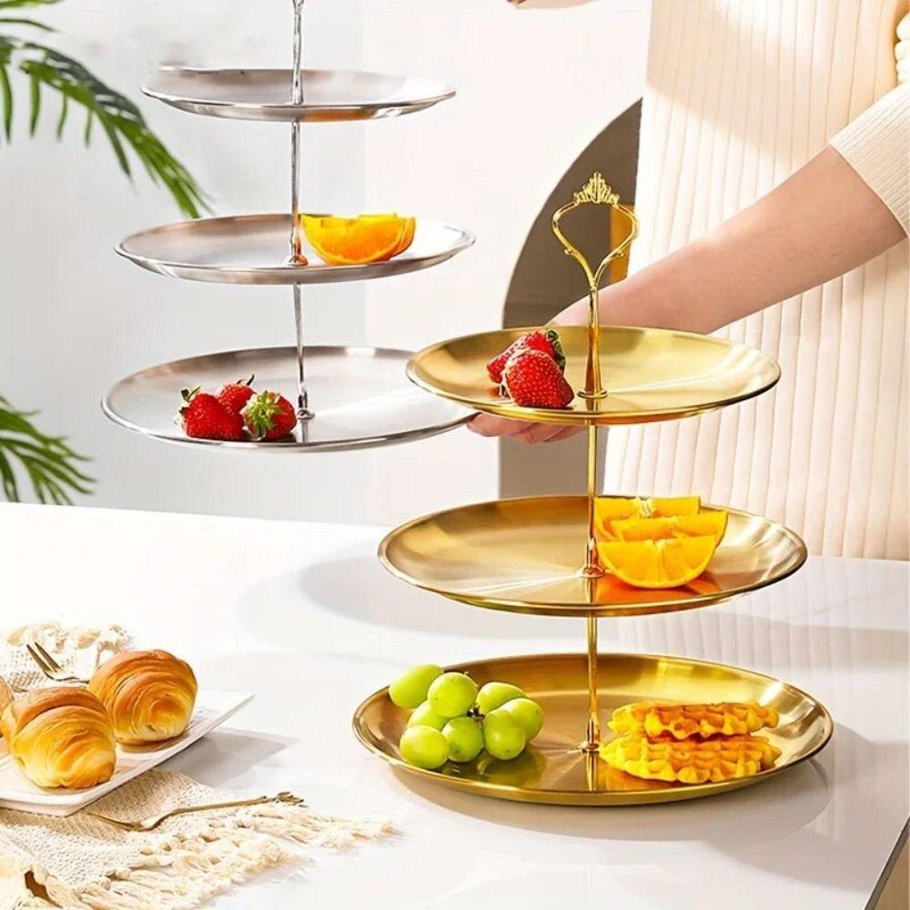 Stainless Steel Stainless Steel Fruit Stand Easy To Use Dessert Display Holder  Wedding