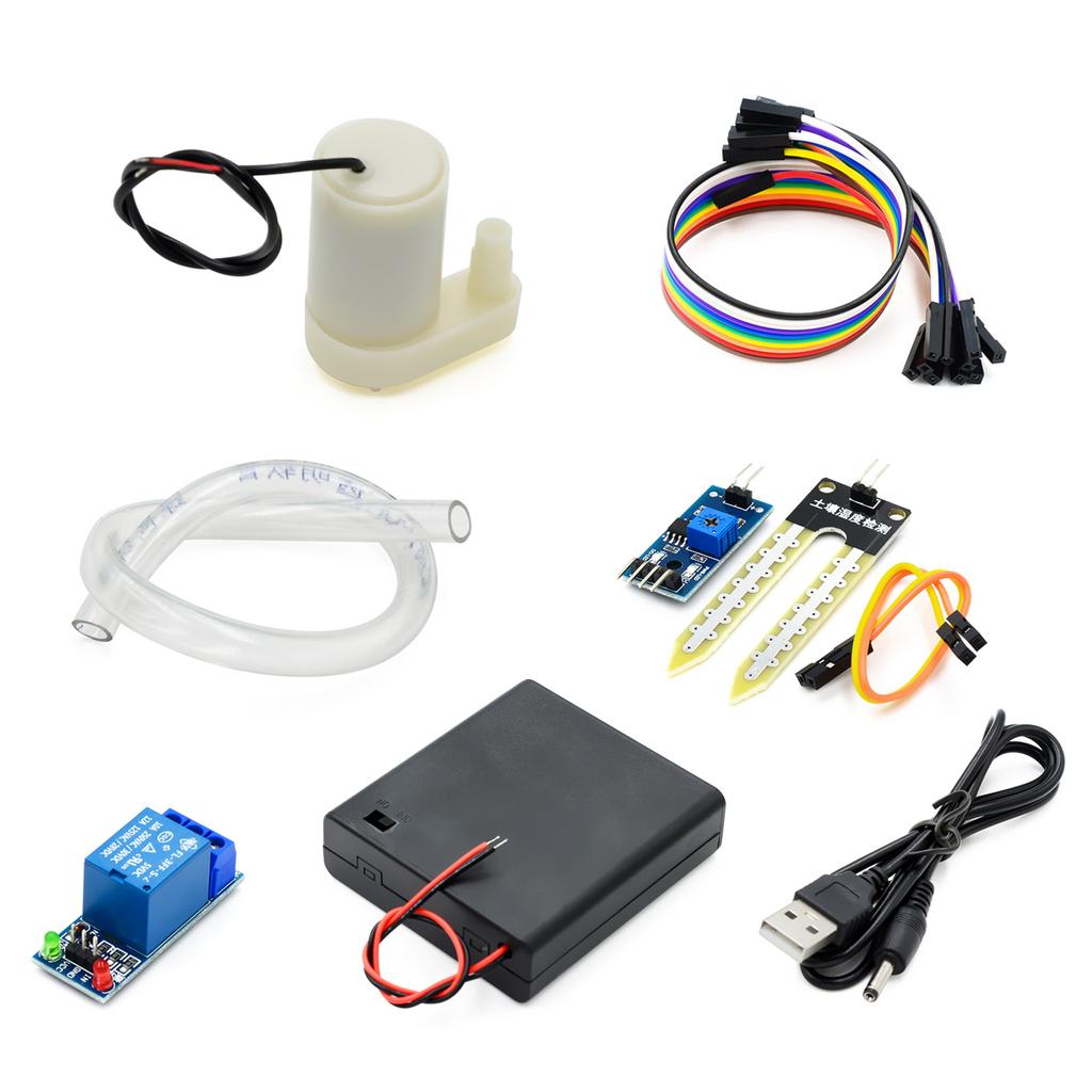 Automatic Watering Pump, Automatic Irrigation DIY Set UNO R3 Soil Moisture Detection Automatic Watering Set