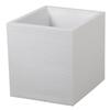 Square Flower Pot 40 Cm - EDA - Graphite - 31 L - 39 X 39 X H. 43 Cm - Cerused White