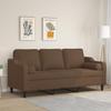VidaXL 3-seater Sofa with Decorative Pillows Brown 180 Cm Fabric, Sofa, Living Room Sofa, 3-seater Fabric Sofa, 3200856