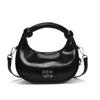 Letter Decor Pu Chic Small Duffle Shape Shoulder Bag Casual Daywear Travel Bags
