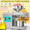 Automatic Oil Press Machine Stainless Steel LED Digital Hydraulic Press Temperature Control Sesame Oil Peanut Extractor