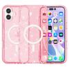 For iPhone 16 Case Compatible with MagSafe Sparkly Glitter PC+TPU Phone Cover