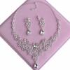New Bridal Necklace Crown Wedding Accessories Butterfly Set Decorations Three-piece Set