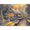 Europe Retro Landscape Christmas Snow Scene Canvas Painting Prints Paris London Posters Print for Living Room Home Decor No Frame