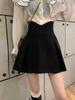 2024 Spring Women's High Waist Slim Anti-Exposure A-Line Skirt - Fashionable Korean College Style