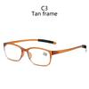 New Tr Lightweight Anti-Blu-Ray Reading Glasses Fashion Oval Small Frame Old Man Mirror Comfortable Reading Glasses