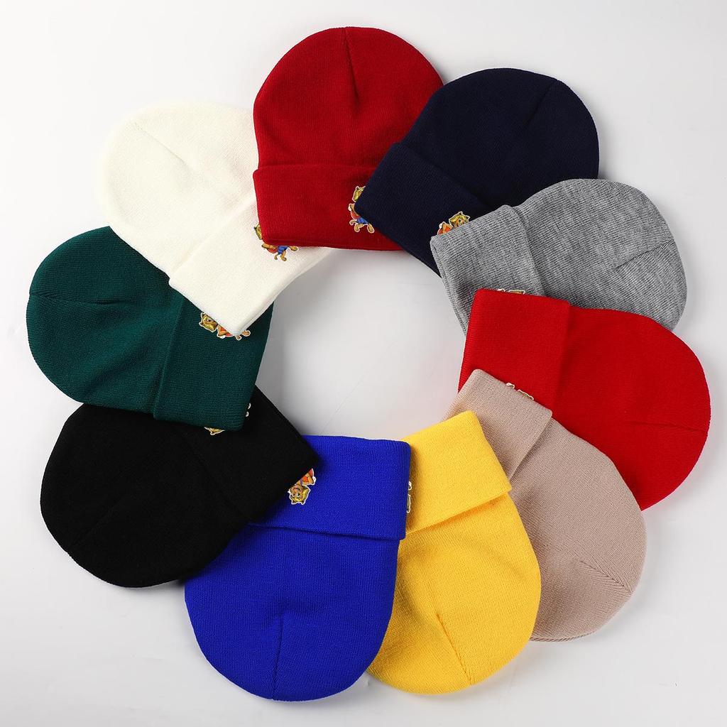 Guitar Dog Warm Knitted Cap Beanie, Animal Woman Cap Winter Soft Unisex Headwear Knitted Hat Beanie