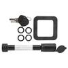 5 8in Trailer Hitch Receiver Pin Lock with 2in Silencer Pad Tubular Keys O Rings for Car Truck Hitch Ball Carrier