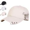 Unisex Personalized Iron Ring Baseball Caps Adjustable Casual Hats Spring and Autumn Outdoor Sunscreen Hat