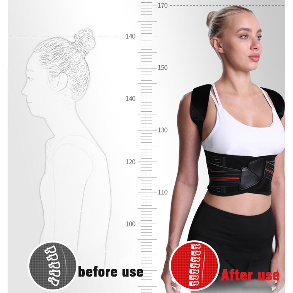 Posture Corrector Back Posture Brace Clavicle Support Stop Slouching and Hunching Adjustable Back Trainer Home Gym Office School