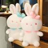 30/40/55cm Lovely Baby Rabbit Plush Toys Cute Rabbit with Bow Plushie Dolls Stuffed Soft Animal Pillow Girls Valentine's Gifts
