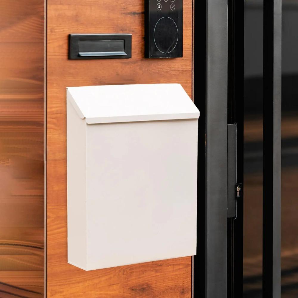 Metal Mailbox Letter Box Wall Mounted Mailbox Versatile Drop Box  for Outside House