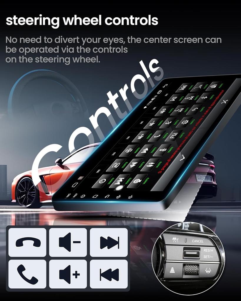 Android 14 Car Radio For Toyota Highlander 2007 - 2015 Player Multimedia GPS Navigation Stereo CarPlay Auto Video Head Unit DVD