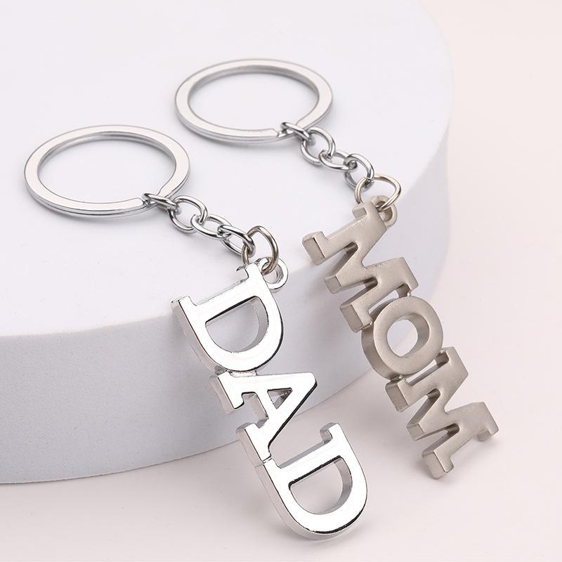 Father's Day Mother's Day Mom Dad Key Chains Rings Alloy Pendants Holder Gift Accessories