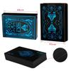 54pcs Cards Waterproof PVC Pure Black Magic Box-packed Plastic Playing Cards Set Deck Poker Classic Magic Tricks Tool Board Game