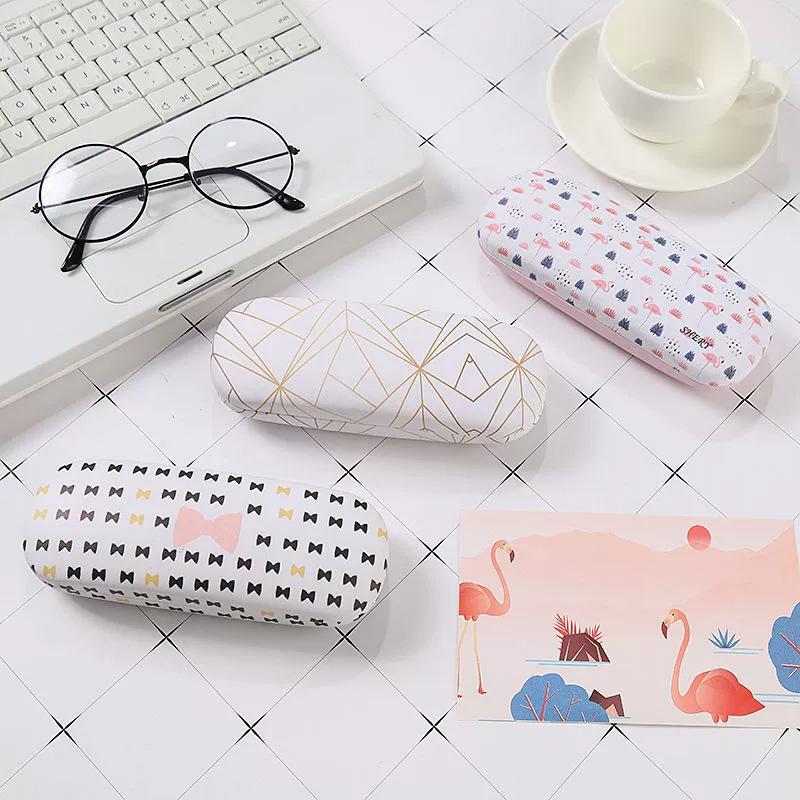 1PC PU Portable for Eyeglasses Smooth Spectacle Cases Fashion Rectangle Sunglasses Box Eyewear Protector