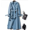 Trench Coat Women In The Long Section of The Spring and Fall New Korean Version of The Large Size Coat Over The Knee Jacket