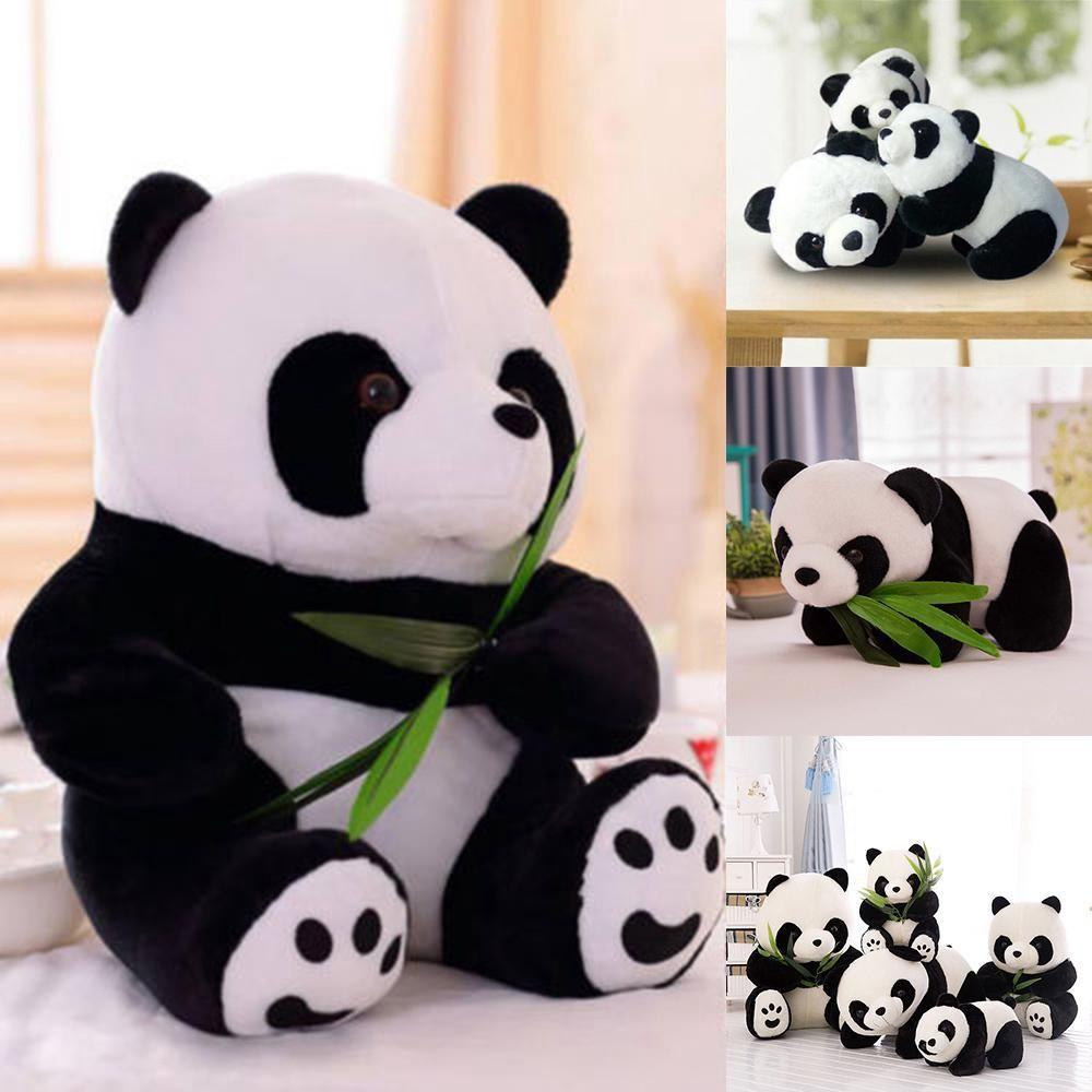 Bear Kneeling Sitting Soft Cloth Toy Plush Panda Present Doll Stuffed Animals Cute Cartoon Pillow