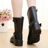 Fashion New Style Quality Fashionable Women's Rain Boots for All Seasons with Thick Non-slip Soles Waterproof Rain Shoes Snow Punk Shoes