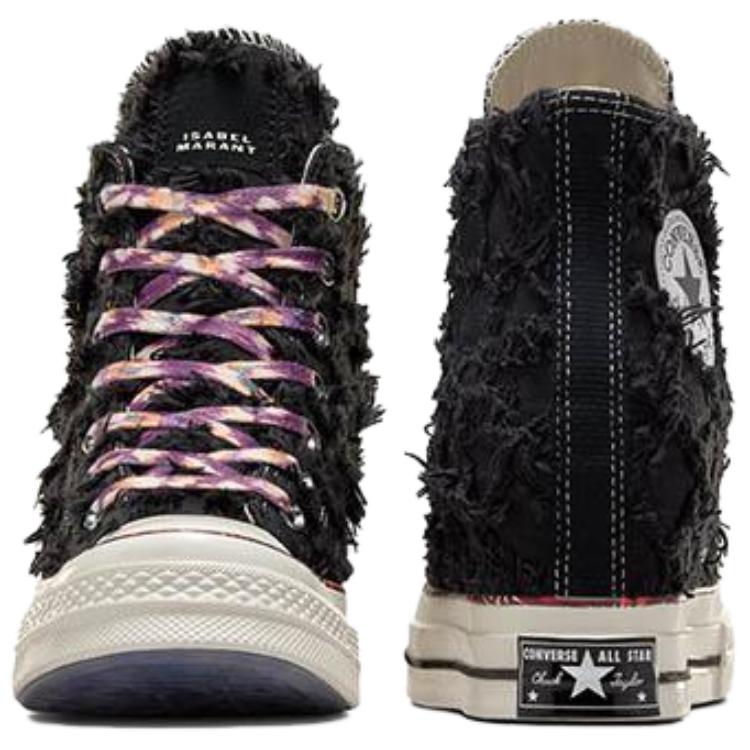 Isabel Marant X Converse Chuck 70 Internal Wedge High Raven Women Sneakers Black Egret Red A10223C