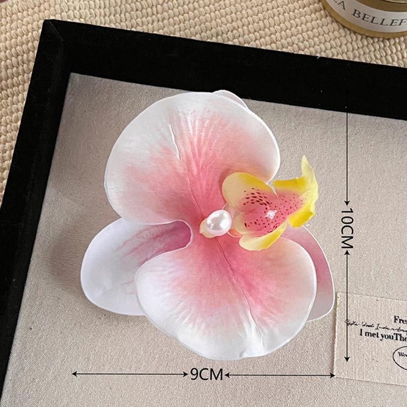 Orchid Hair Clip Sweet Seaside Vacation Bangs Hair Clip Hair Accessories For Women Girls Flower Shaped Headwear