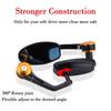 Motorcycle 7/8\ Handle Bar End Rearview Side Mirrors For Ducati Honda Yamaha KTM Etc