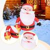Christmas Inflatable Santa Claus Xmas Ornament Multi Purpose Photo Props Cute 5.91ft Height for Yard
