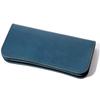 Genuine Leather Tochigi Leather Long Wallet Wallet Thin Slim Coin Purse Card Case Stylish Popular Brand Made In Japan [NARU] Men's Women's (Navy)