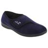 Mens Connor Touch Fastening Velor Slippers