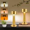 Rechargeable Retro Table Lamp Metal Touch Decor for Bar Coffee Table Restaurant Decoration Light Desk LED Night Lights Bedroom