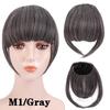 Fringe Bangs Synthetic Hair Extensions Clip In Bangs 6 Inch Short Straight Hairpiece Front Neat Bang Two Side Blonde