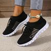 Women's Plus Size Sports Single Shoes Casual Mesh Anti Slip Solid Color Slope Heel Sneaker Shoes 35-43