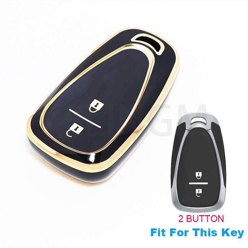 Car Key Case Cover For Chevrolet Chevy Cruze Traverse Spark Equinox Sonic Volt Bolt Malibu Camaro 2/3/4/5 Buttons Auto Shell Fob
