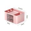 Creative Transparent Drawer Storage Box Desktop Cosmetics Organizer Student Large Capacity Pen Holder School Office Stationery Supplies