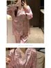 Luxury Women's Imitation Silk Long Sleeve Pajama Set - Spring/Summer Collection