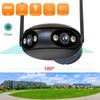 Outdoor Surveillance Camera 2K 4MP Dual Lens Wifi IP Camera ICSEE 180° Ultra Wide View Angle Panoramic 8X Zoom Onvif CCTV