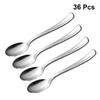 36pcs Disposable Plastic Mini Dessert Spoons Safe Silverware for Party Banquet Wedding Ideal for Cake Fruit Cups Salsa Salads