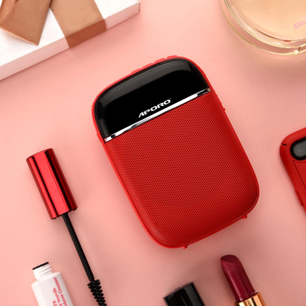 Portable Voice Amplifier for Teachers with Wired Microphone Headset Waistband Rechargeable Personal