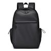 2023 Men's Korean Business Backpack, Simple Solid Color, Large Capacity for 15-inch Laptops