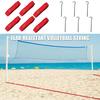6Pcs Beach Volleyball Lines Outdoor Volleyball Boundary Lines Volleyball Court Webbing with Ground