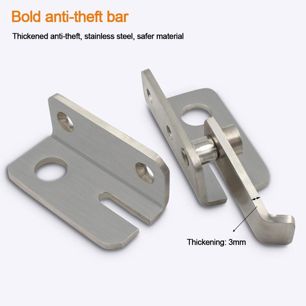 Anti-theft Sliding Door Lock Bolts Padlock Clasp Gate Safety Lock Useful Door Latch Home Hardware