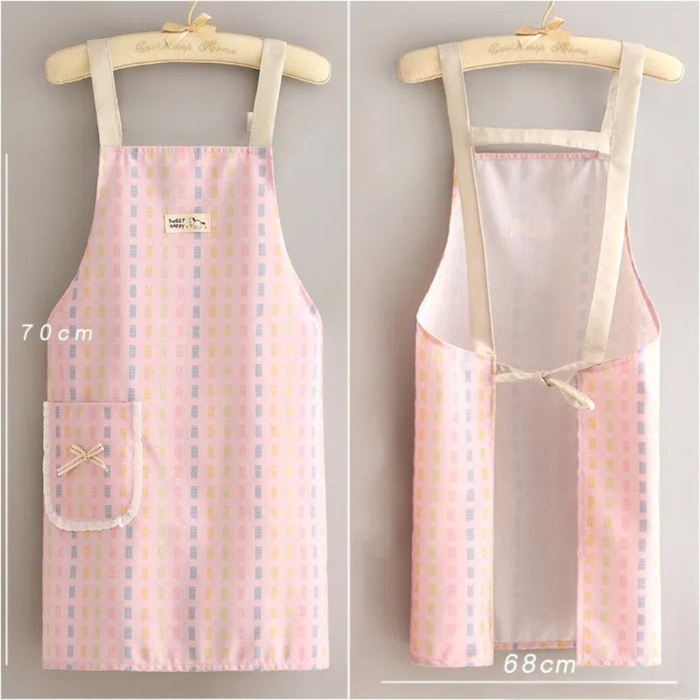 Холщовый кухонный фартук с карманами, фартуки для рисования, новая рабочая одежда для кухни
