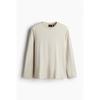 H M tHerMolite Jersey Regular Fit Top ligHt Beige