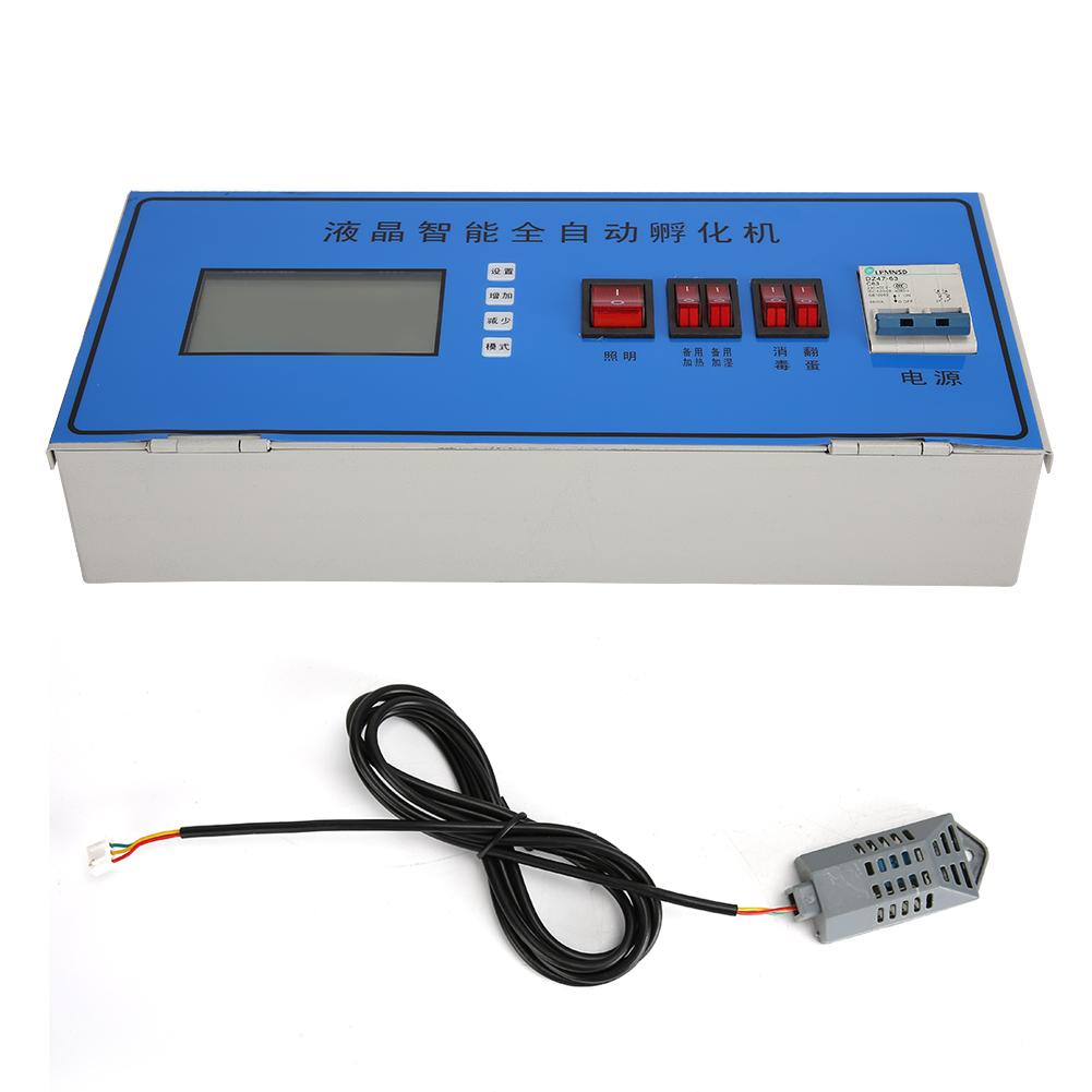 Intelligent LCD Automatic Digital Incubator Chicken Egg Hatcher Temperature Humidity Controller220V