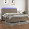 VidaXL Slat Bed Base with Mattress and LED, Upholstered Bed, Double Bed, Adult Bed for Interior Bedroom, 3135385
