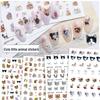 Adorable Pet Nail Decals: Rabbit, Puppy, Kitten Stickers